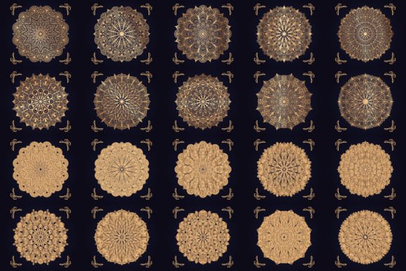 20 Luxury Mandala Arabesque Pattern
