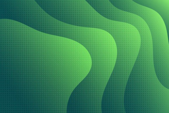 Abstract Gradient Green Colors Vivid