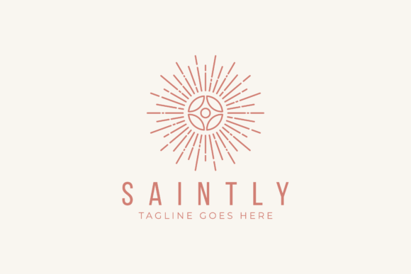 Abstract Sun Shiny Bright Light Logo: A Vibrant Choice for Your Brand