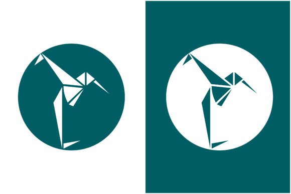 Bird Origami Logo Vector: A Modern Design Element for Creative and Commercial Use