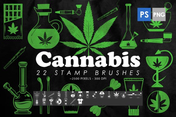 Cannabis Photoshop Stamp Brushes: A Creative Tool for Artists and Designers