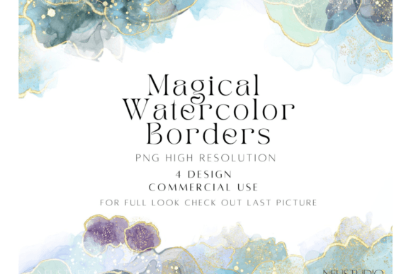 Dreamy Glitter Watercolor Borders Png: Elevating Design with Strategic Elegance