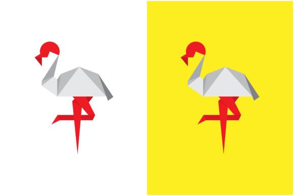 Flamingo Origami Logo Vector: A Trendy Symbol of Creativity and Modern Design