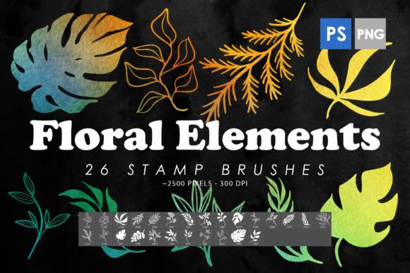 Floral Elements Photoshop Stamp Brush: A Creative Must-Have