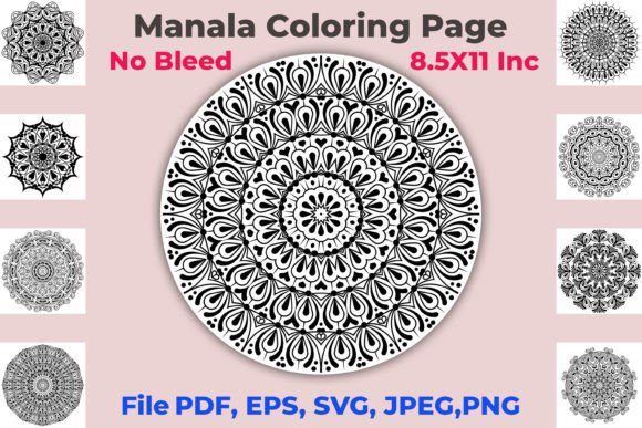 Floral Mandala Bundle Anti Stress KDP: A Creative and Calming Resource for Designers and Coloring Enthusiasts