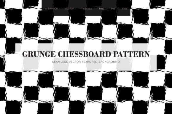Grunge Chessboard Seamless Pattern: A Bold Twist on Classic Design