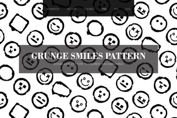 Grunge Smiles Seamless Pattern: A Creative Tool for Modern Design Workflows