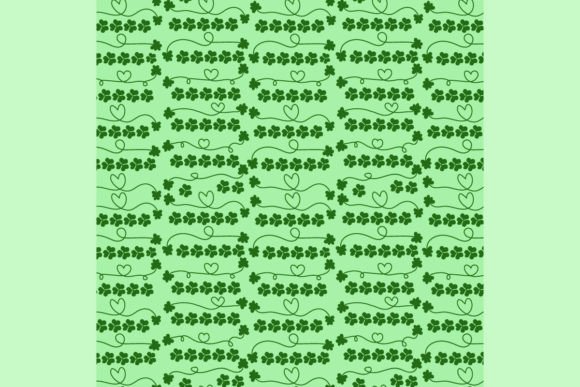 Hearts Lucky Shamrock Seamless Pattern: A Timeless Blend of Love and Irish Luck