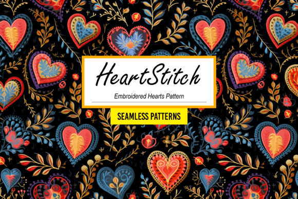 HeartStitch - Embroidered Hearts Pattern
