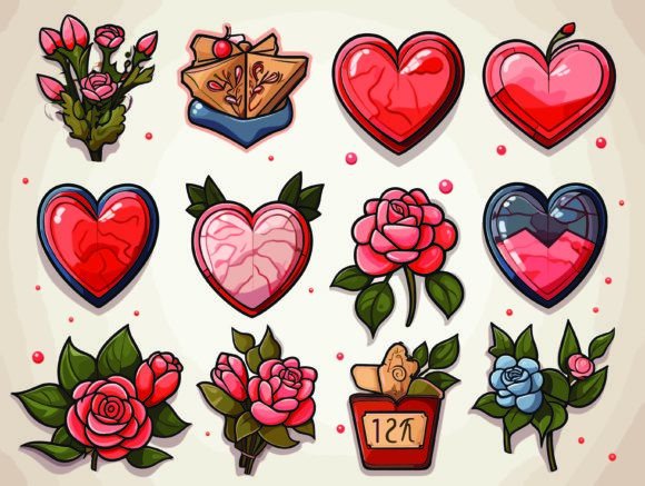 Icon Heart and Rose: A Timeless Symbol of Love and Design