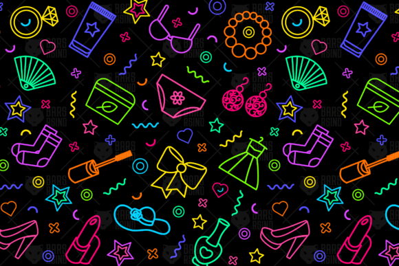 Neon Beauty Seamless Pattern: A Strategic Design Tool for Modern Creativity