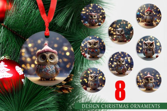 Ornament Owl Happy New Year: A Unique Christmas Decoration Option