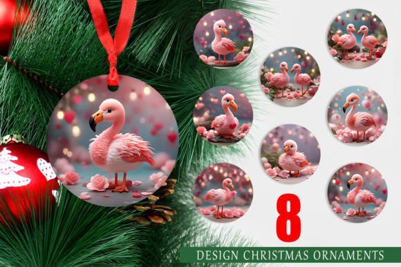 Ornament Valentine Flamingo Bird: A Unique Addition to Your Christmas Decor