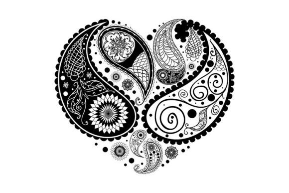 Paisley Heart Design: A Timeless Fusion of Romance and Elegance in Modern Decor