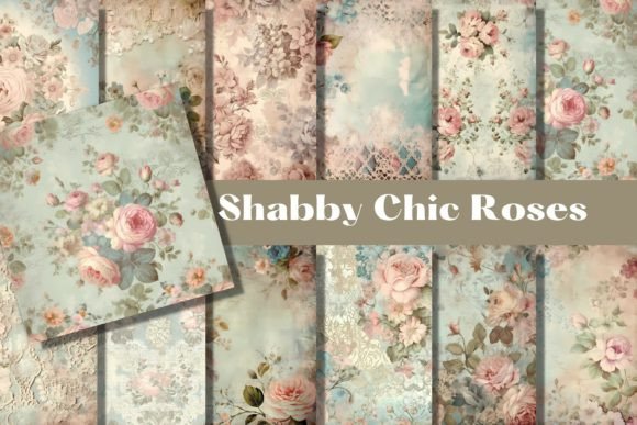 Shabby Chic Vintage Roses Backgrounds: Elevating Creativity and Branding with Timeless Floral Elegance