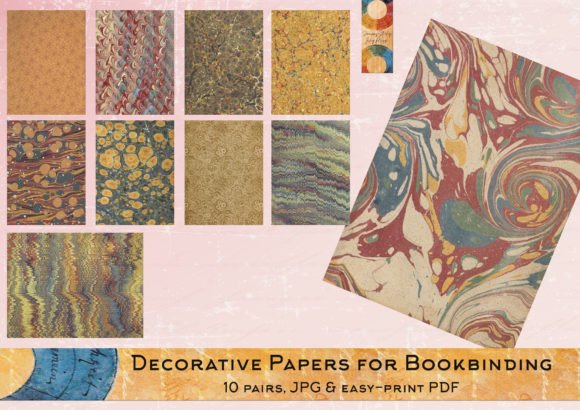 Vintage Endpapers - for Handmade Books