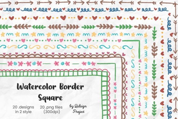 Watercolor Border Squares: A Versatile Design Element for Creativity and Professional Projects